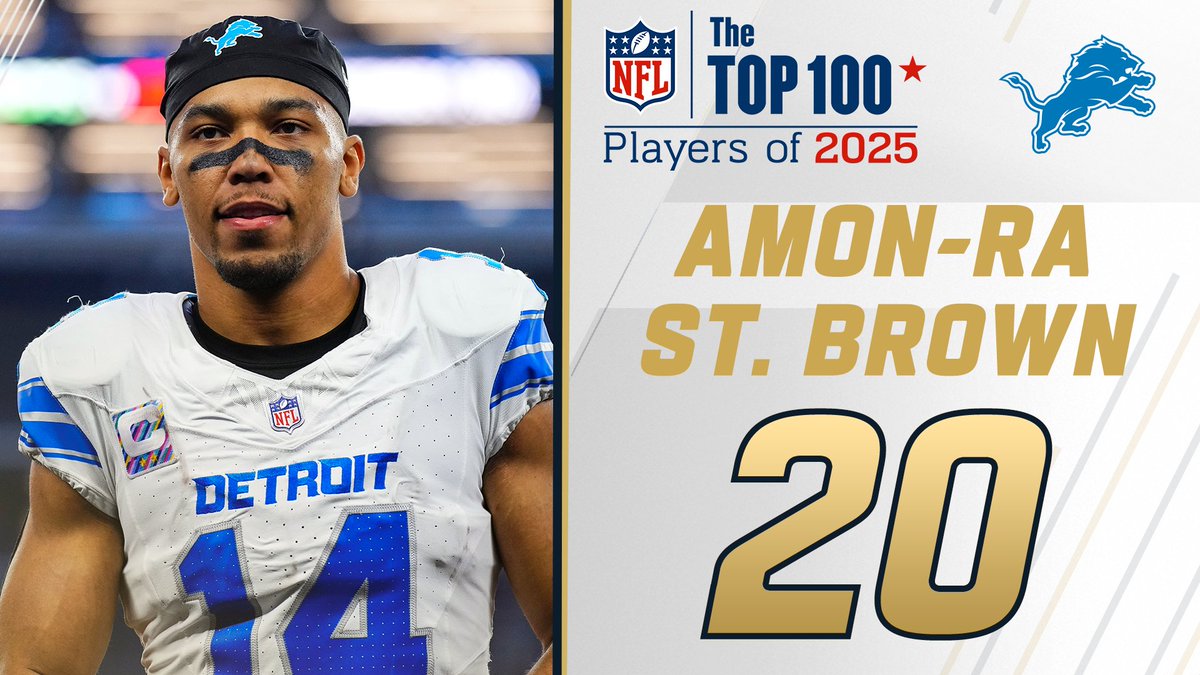 NFL Top 100 Players of 2025: Detroit Lions WR Amon-Ra St. Brown makes his mark at No. 20! NFL Films