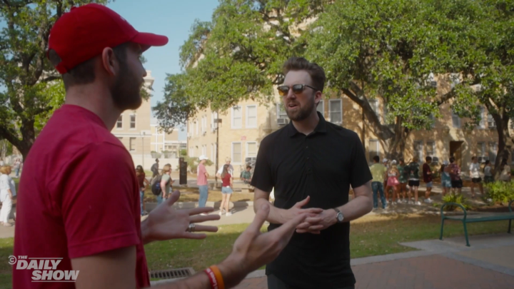 What about Charlie Kirk captivates young conservatives? Jordan Klepper found out in his special, Jordan Klepper Fingers the Pulse: MAGA The Next Generation #FYC