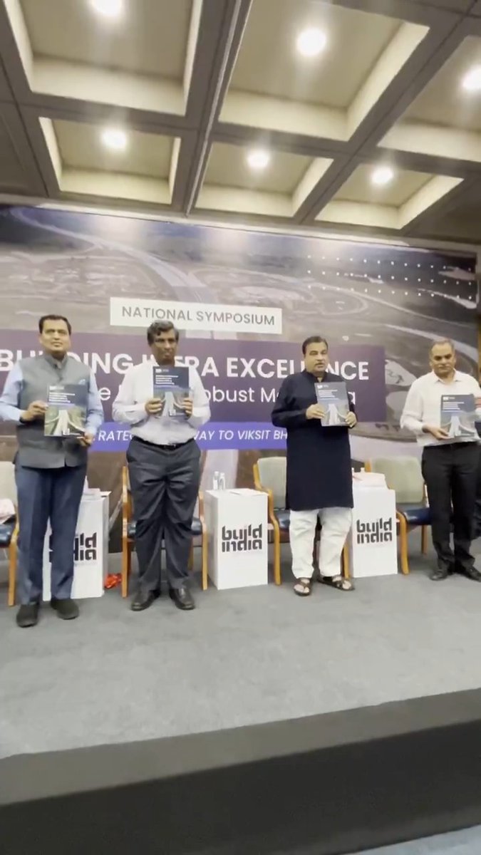 ๐๐ต๐๐ ๐ซ๐๐๐๐ Release of report on Building Infrastructure Excellence with Effective DPRs & Robust Monitoring, Strategic Pathway to Viksit Bharat