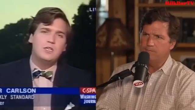 Tucker Carlson then vs. now: WWII + antisemitism/Israel.