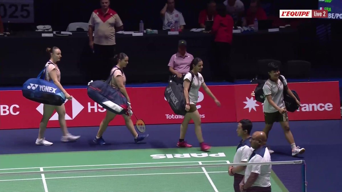 Au tour de la paire française Margot Lambert / Camille Pognante de faire son entrée dans ces Championnats du monde Les Mondiaux à suivre sur L'Équipe live > #lequipeBADMINTON #Paris2025 #BWFWorldChampionships