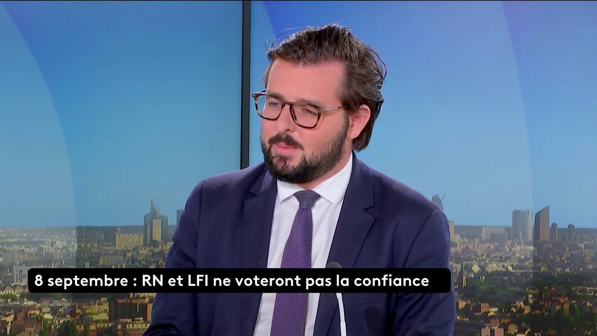 🔴 DIRECT - 🗣 "À l'unanimité du vote socialiste, on votera contre cette déclaration de politique générale", annonce Philippe Brun, député PS, alors que le Premier ministre annonce un vote de confiance le 8 septembre. #franceinfo #canal16