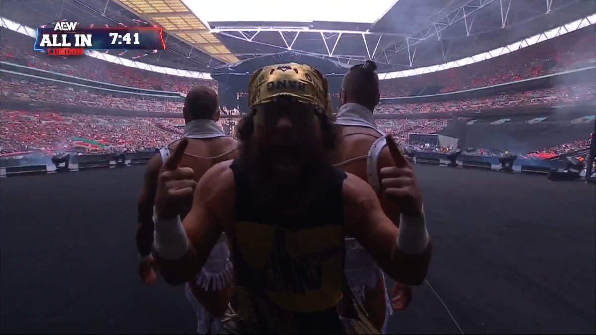 1 year ago on this day. The Bang Bang Gang opened All In: London 2024 with a four-way ladder match for the Trios Titles. I thought this was a solid opening match. BBG’s chemistry never fails to disappoint me, love those guys. 8/25/24