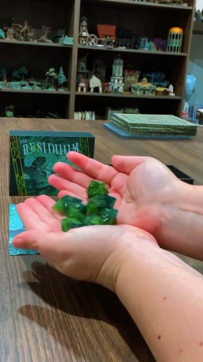 ROLL WITH ARCANE MIGHT OF RESIDUUM ❇️ 🎲 Straight from Whitestone to your table - unbox our stunning Residuum Dice Set, inspired by the beautifully potent enchanted glass crafted in the city of legends with our legendary Lore Keeper Dani Carr! FIND YOURS IN OUR US, EU, AND UK SHOPS ⬇️ 🇺🇸 🇪🇺 🇬🇧
