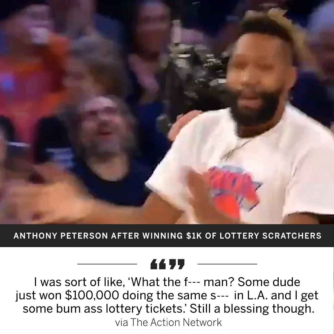 Bro hit a half court shot and we only gave him $1,000 of LOTTERY TICKETS 😭