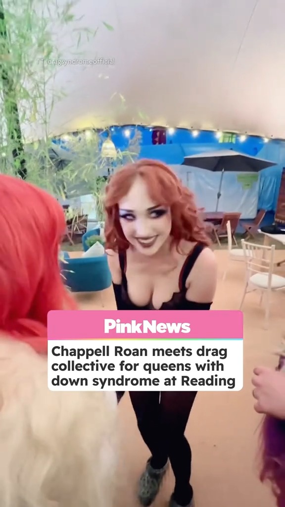 Chappell Roan met with the drag collective 'Drag Syndrome' after performing at Reading Festival this weekend.