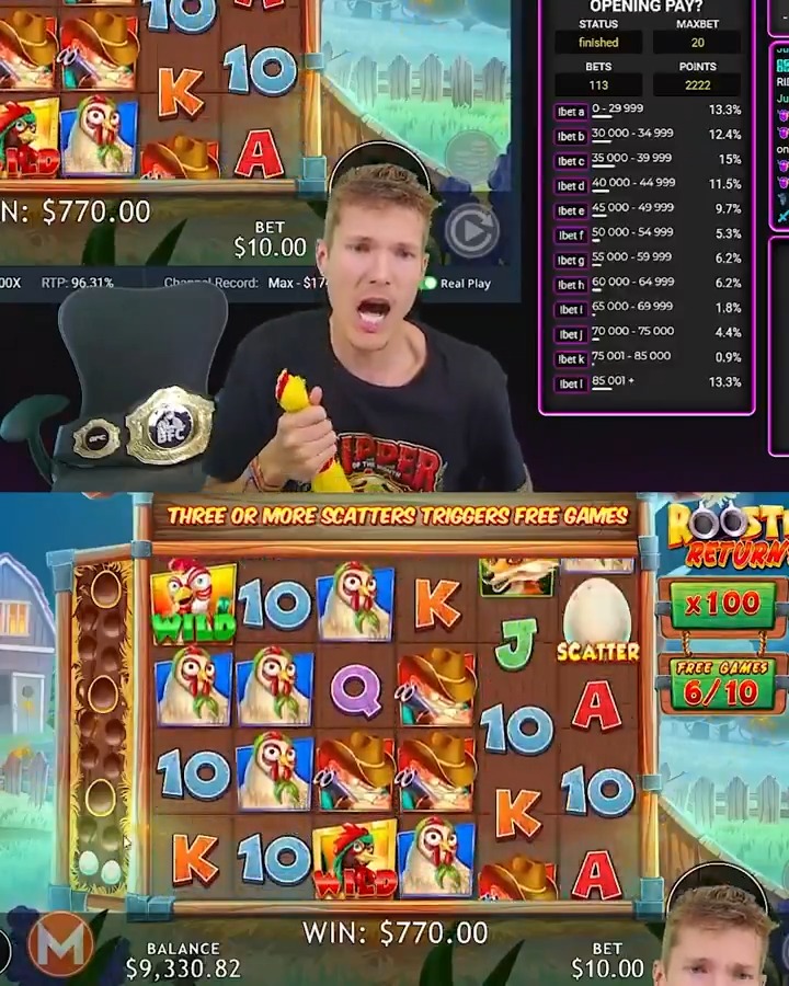 Rooster Returns is thirsty for big wins, and it shows! 🤑 🐔