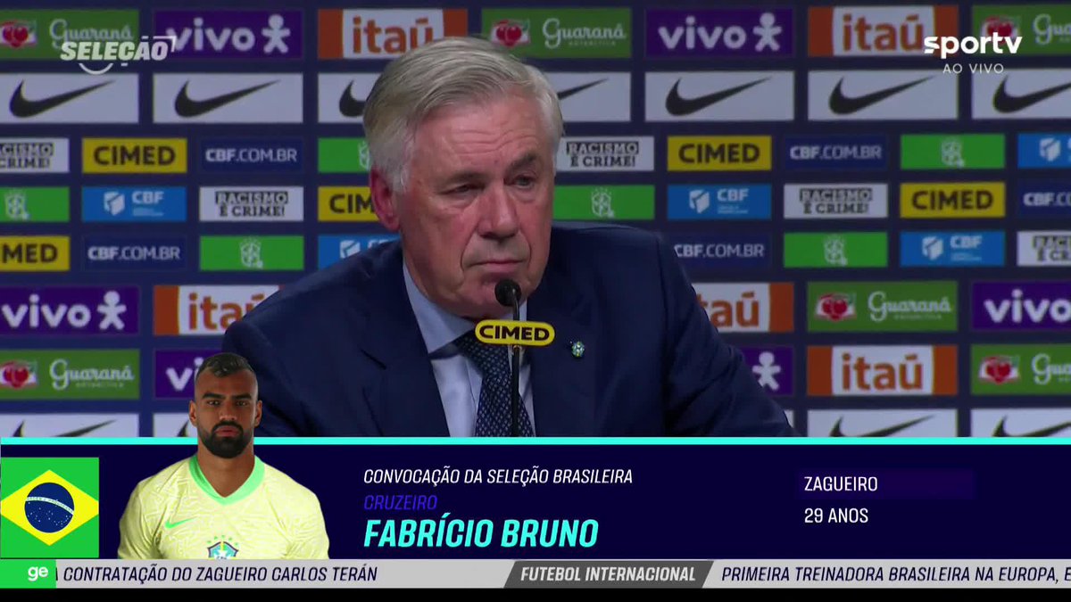 Carlo Ancelotti, sobre Kaio Jorge: "A característica de um atacante é fazer gols. E ele está fazendo muitos"