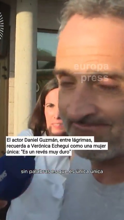 El actor Daniel Guzmán, entre lágrimas tras el fallecimiento de Verónica Echegui: "Es única. En la última etapa estábamos haciendo un proyecto juntos y me pidió que fuera muy discreto. Era una persona especial y autentica"