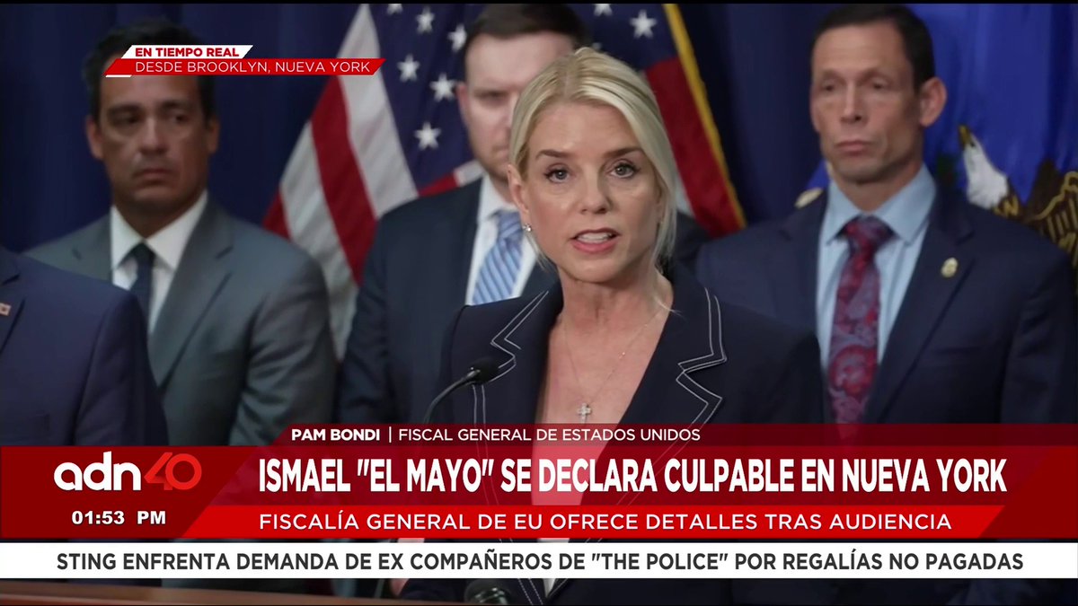 🚨 "El Cártel de Sinaloa inició con cocaína y después hicieron cocaína y fentanilo, hacían la droga en México y traían la droga desde China, luego llenaron nuestro país, matando a nuestros niños", asegura la fiscal de #EEUU, Pam Bondi (Pam Bondi)