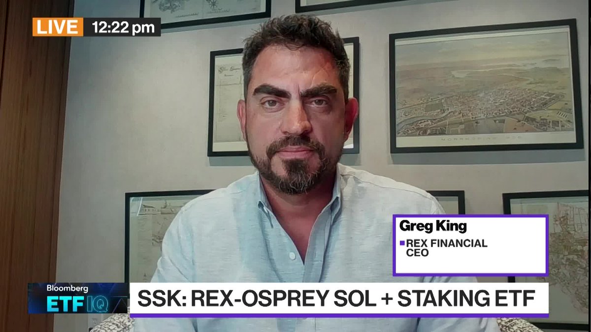 REX Financial CEO Greg King believes Solana is the story of stablecoin's future over Ethereum. He speaks with Eric Balchunas on "ETF IQ"