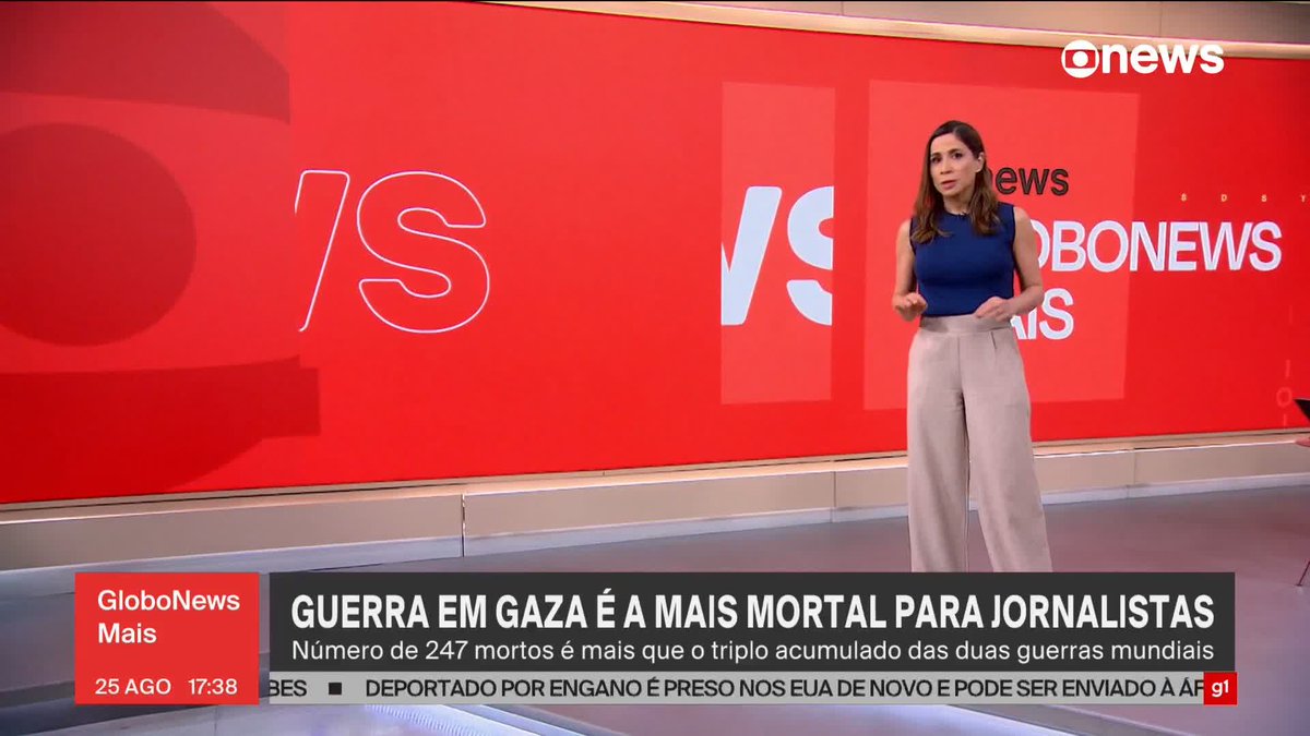 Já são 247 profissionais de imprensa mortos desde o início da guerra entre Israel e Hamas – em 2023 –, segundo o escritório de direitos humanos da ONU. É o conflito que mais matou profissionais de imprensa na história. #GloboNewsMais ➡ Assista à #GloboNews: