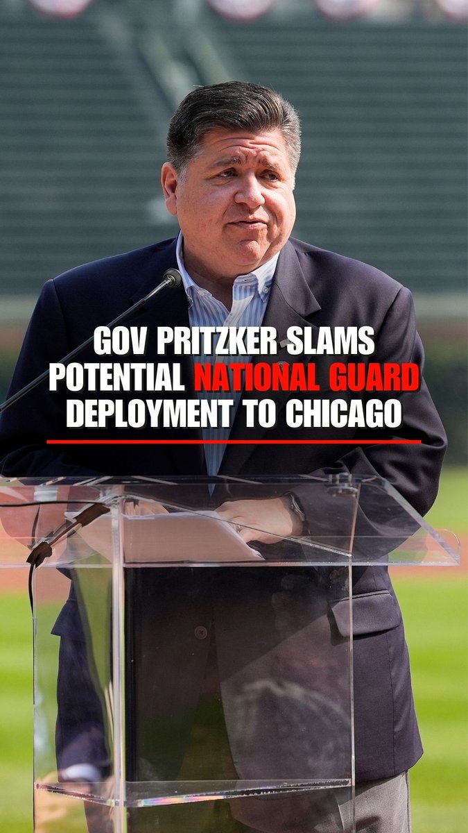 Governor Pritzker says President Trump will "face justice" if he hurts "my people" in a National Guard deployment.