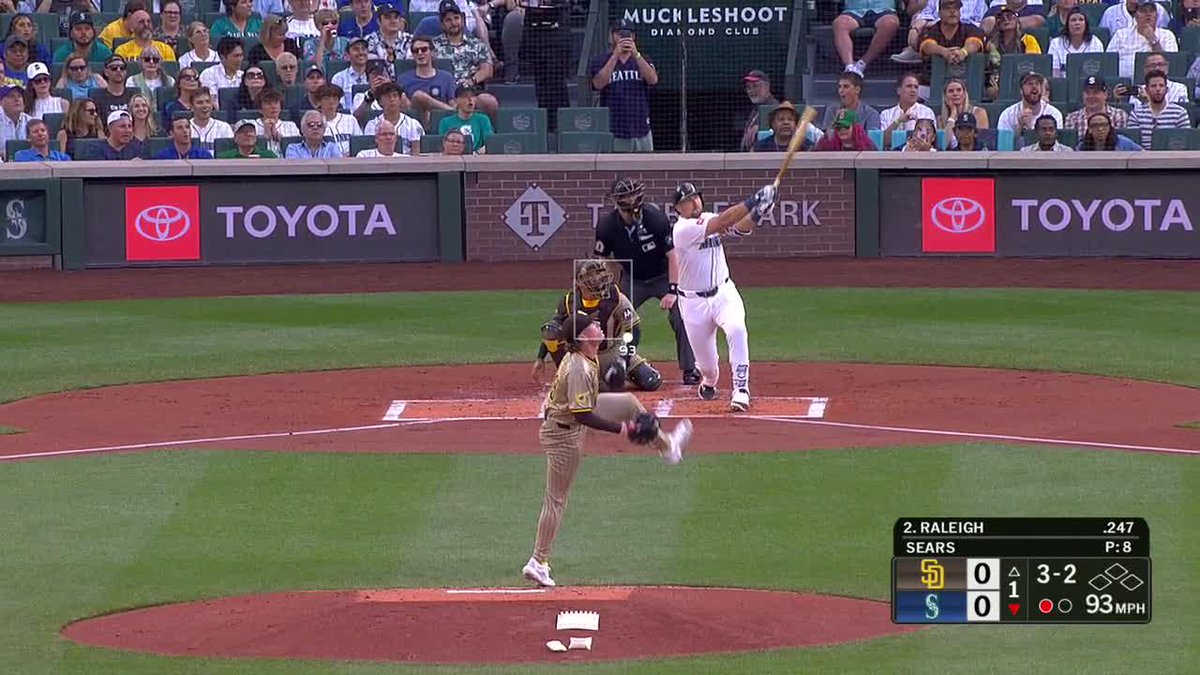 HISTORIC. Cal Raleigh joins Ken Griffey Jr. as the only Mariners in team history to hit 50+ home runs in a season 🔥