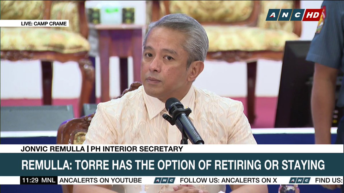 What was the reason behind the removal of PNP chief Nicolas Torre from his post? DILG Sec. Jonvic Remulla explains that President Ferdinand Marcos Jr. saw it necessary.