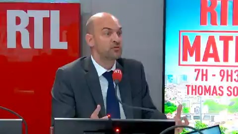 Vote de confiance : "S'ils devaient voter contre, ils en seraient redevables devant les Français" Jean-Noël Barrot, ministre de l'Europe et des Affaires étrangères, invité de Thomas Sotto dans #RTLMatin