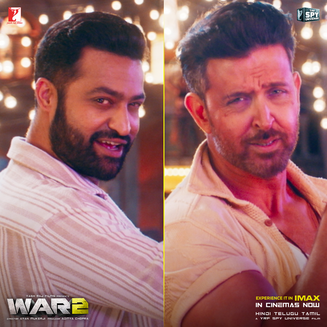 Find us on the dance floor the second this beat drops 🔥 Watch #War2 in cinemas now in Hindi, Telugu and Tamil. Book your tickets! | Hrithik Roshan | Jr NTR | Kiara Advani | #AyanMukerji | Pritam | #SachetTandon | #SaajBhatt | #AmitabhBhattacharya | Bosco Martis | #AnaitaShroffAdajania | #YRFSpyUniverse