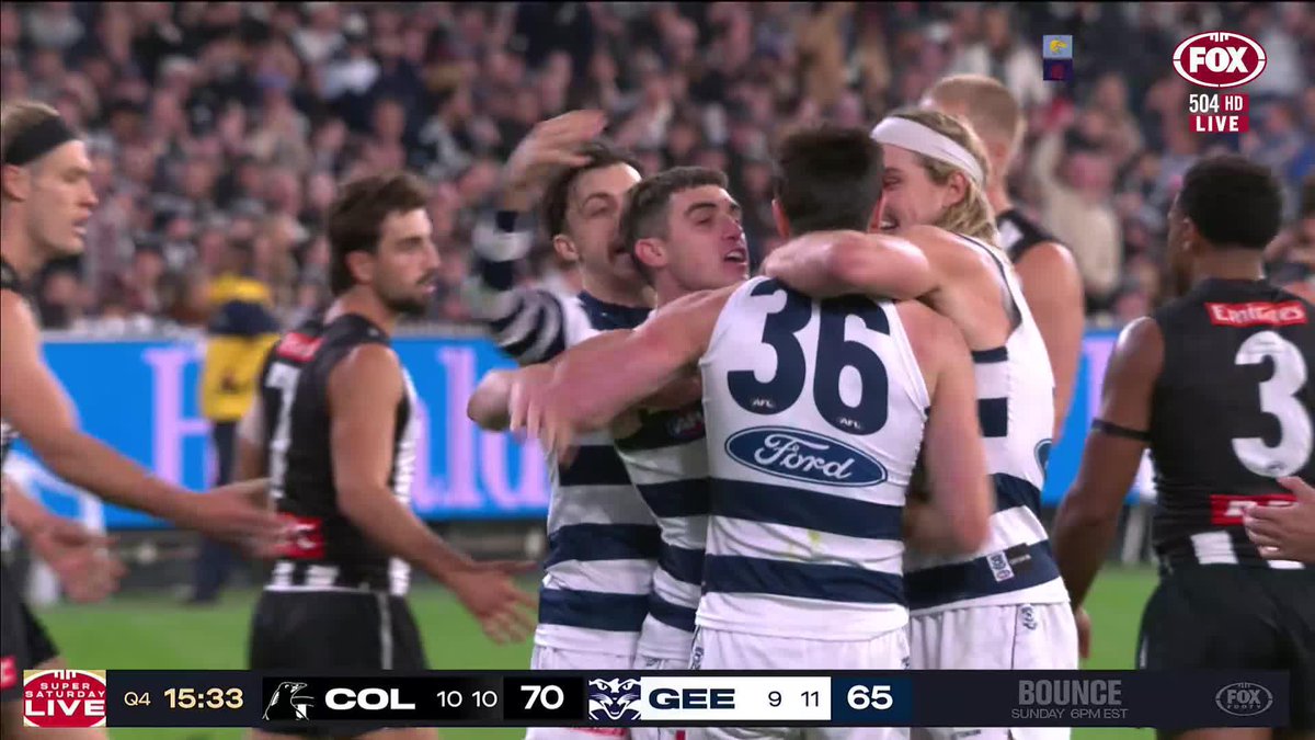 geelong finished above coLLLingWold and it was entirely due to ollie henry
