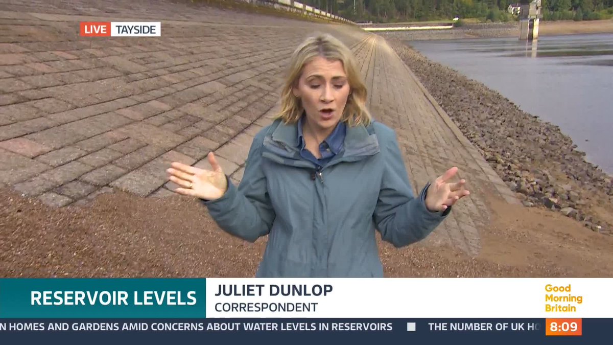 Households in Scotland are being urged to be efficient with their water use as reservoir levels fall well below average. The nation experienced its driest Spring in seven decades this year, followed by a hot summer. Juliet Dunlop reports.