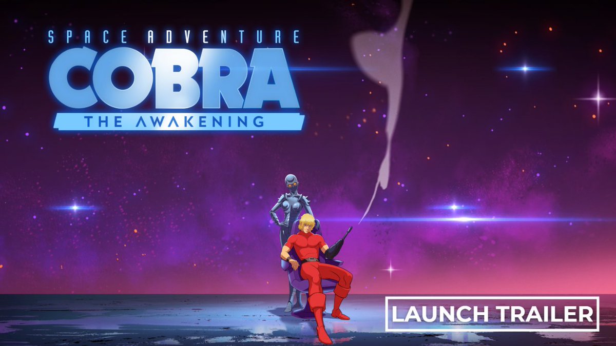 CHARGE YOUR PSYCHOGUN! 💥 Space Adventure Cobra: The Awakening is NOW AVAILABLE on PC, PS5, Xbox Series X|S AND Nintendo Switch! Put an end to the Pirate Guild's reign of terror in this fast-paced action-platformer. Watch the epic Launch Trailer & Play now! ☄️🐍