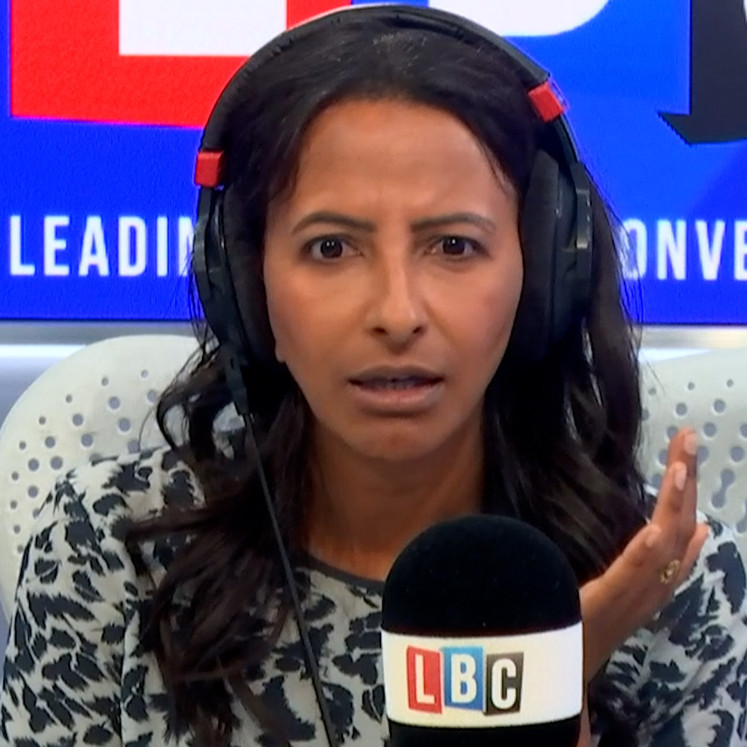 'It's not theory, it's science!' Ranvir Singh argues with caller Rupert, who believes that scientists are being 'paid' to push 'propaganda' about human impact on the climate.