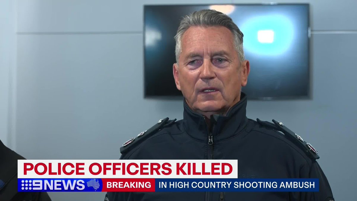 Victoria Police is mourning two of its own tonight, the officers ambushed and shot dead as they arrived to serve a warrant at a remote property in Victoria's High Country. The accused gunman, Dezi Bird Freeman, tonight remains on the run. #9News