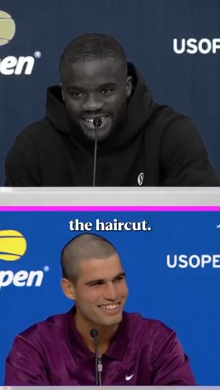 "I don't know who told him that's good!" 💇‍♂️ Frances Tiafoe is not a fan of Carlos Alcaraz's "terrible" haircut 👀
