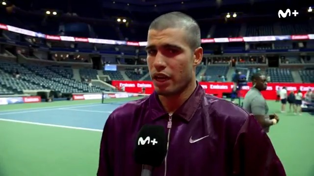 ''Yo me he visto bastante bien''. 🎾 Las primeras sensaciones de Carlos Alcaraz en el #USOpen. #LaPistaDelTenis