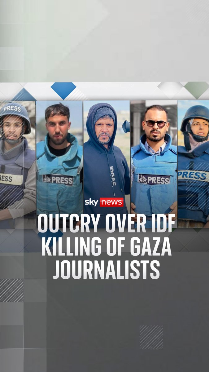Israel has opened an investigation after Gaza's health ministry said at least 20 people, including at least five journalists, were killed in two strikes on a hospital in the south of the territory. Sky's Adam Parsons explains Read more: