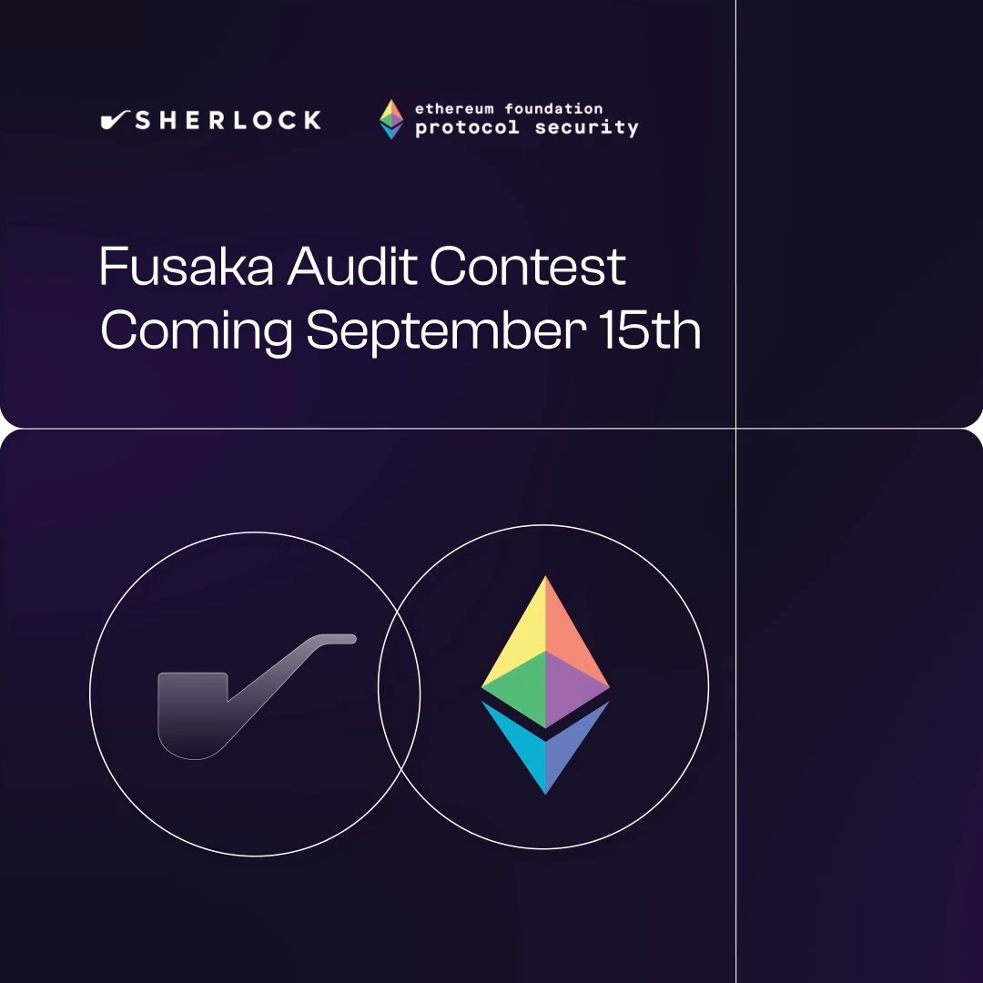 Researchers. The Ethereum Fusaka Audit Contest and your chance at rewards of up to $2,000,000 is almost here. Mark your calendars for September 15th.