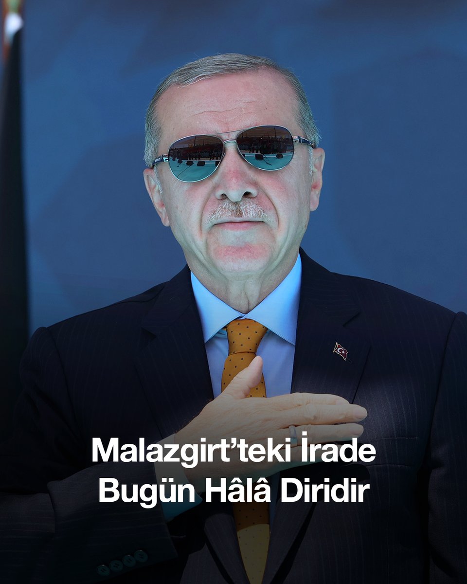 Malazgirt’te, Rahve Ovası’nda düşmanı bozguna uğratan, Anadolu’nun cümle kapısını ardına kadar açan o güçlü irade bugün işte buradadır…