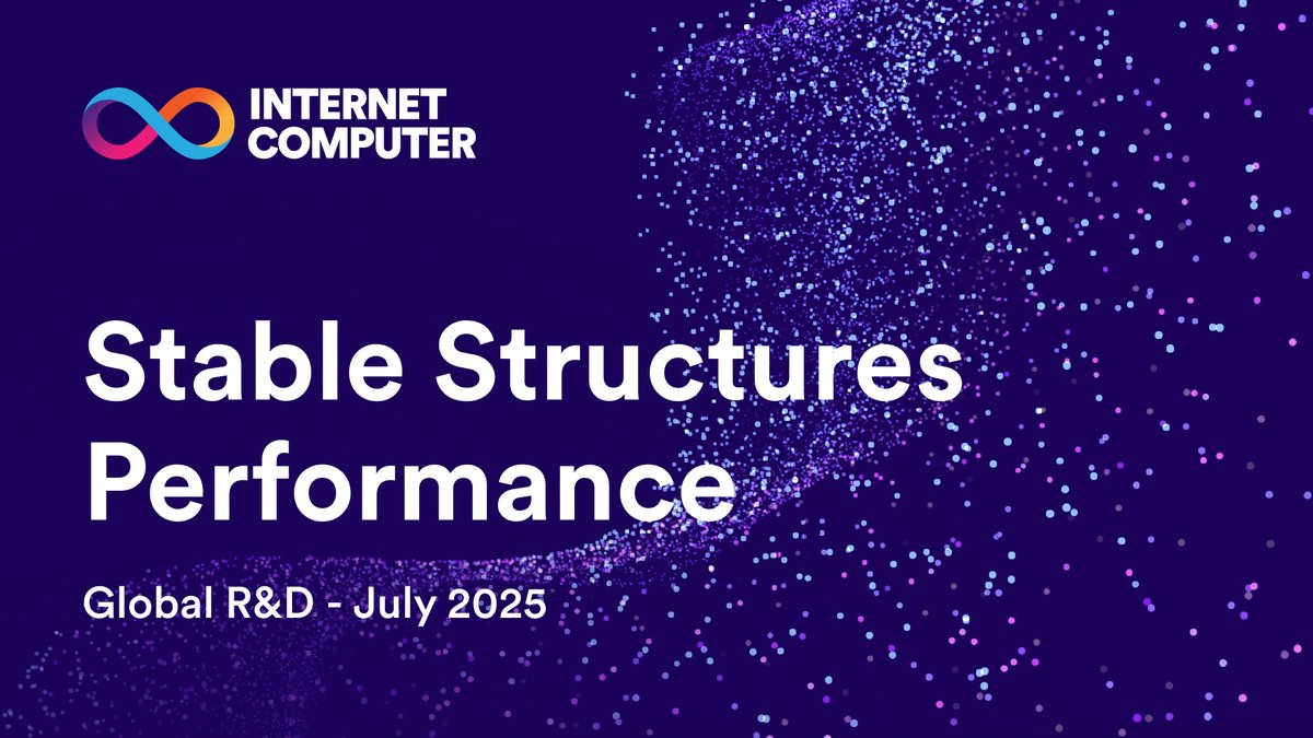 Performance bottlenecks holding you back? Stable Structures v0.7 is up to 98% faster. ⚡ 2x–4x faster stable memory writes 🧩 Cleaner APIs with lazy iterators 🔒 Safe upgrades for existing data Watch the update 👇