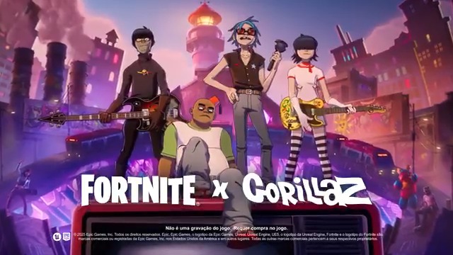 🔥 TRAILER — Gorillaz chegou na Temporada 10 do Fortnite Festival!