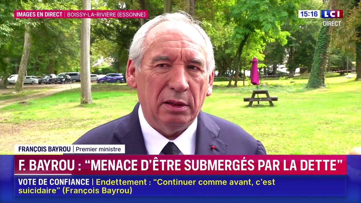 🔴 François Bayrou (François Bayrou) s'exprime 🗣️ "Il y a très longtemps que je suis habitué à la rapidité pour dire non et à la lenteur pour dire oui (...) L'alliance entre LFI et le RN ça conduit la France où ?"