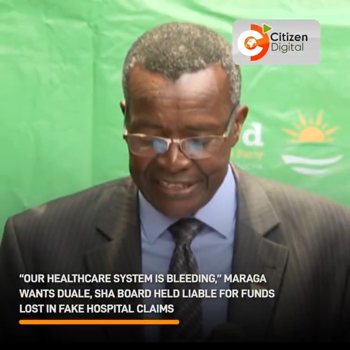 “Our healthcare system is bleeding,” Maraga wants Duale, SHA board held liable for funds lost in fake hospital claims