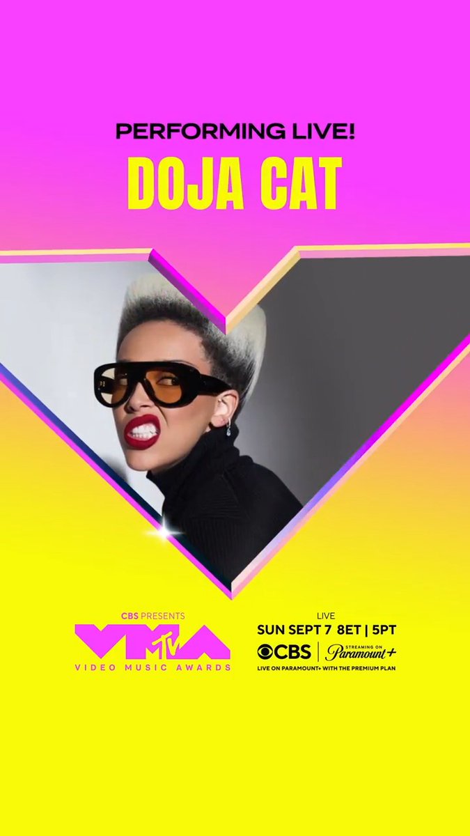 Good thing DOJA CAT is performing at the 2025 #VMAs because I'm the jealous type 😉🌹 Witness Doja Cat's performance LIVE September 7 on CBS and Paramount+!
