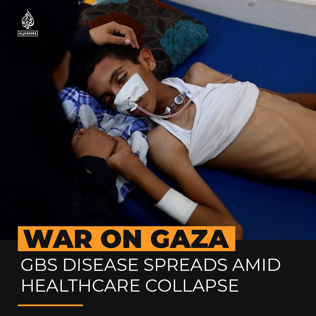 As Gaza’s healthcare system collapses, cases of Guillain-Barre Syndrome (GBS), a normally treatable nerve disease, are surging. Without access to proper care, patients are left paralyzed, helpless, and at risk of death.