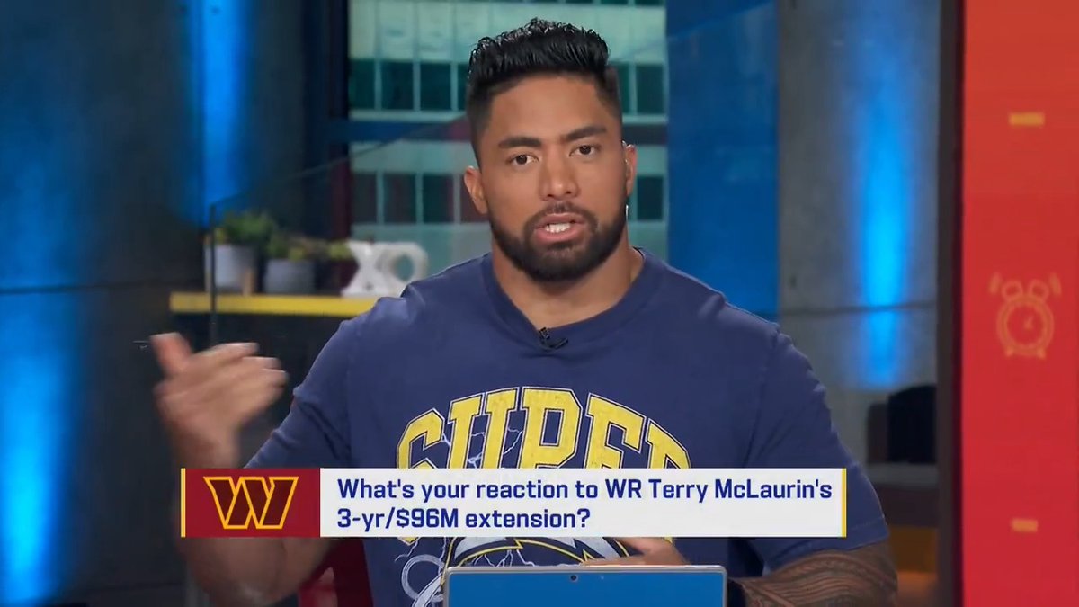 "It's time to win now, boys." Manti Te'o is ready for the Commanders to take another step forward this season.