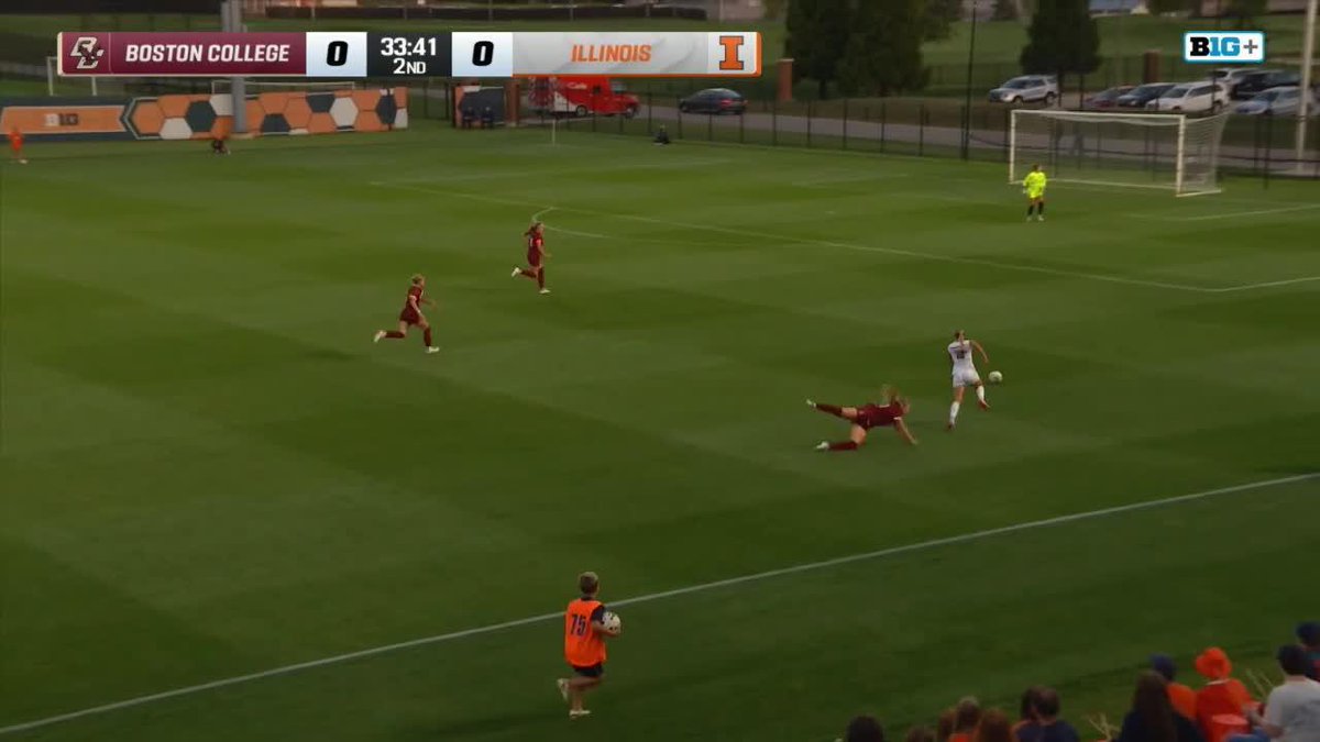 Foley can fly‼️ Watch the speed, and the finish, from Sarah Foley on this Illinois Soccer goal 🤯 Subscribe/watch on B1G+
