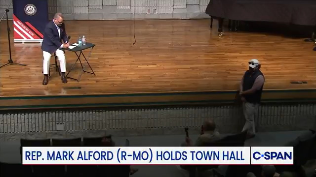 Constituent Fred: "I am pissed and I am pissed at you...Get Trump out of office! The man is a dictator. He knows nothing about what he talks about...You're not helping me...You need to take your head out of Trump’s ass." Watch response from Rep. Mark Alford in the clip.