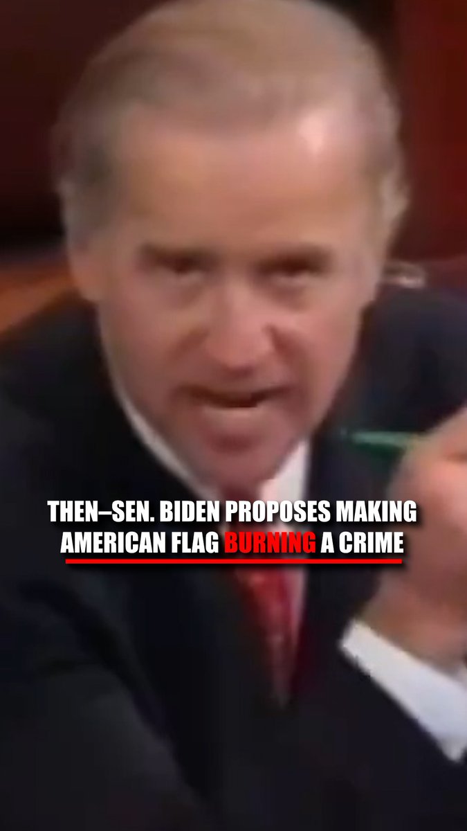 FLASHBACK: Then-Sen. Joe Biden proposes legislation in 1995 making burning or desecrating the American flag a crime. "Tell everyone: They can't burn the flag."