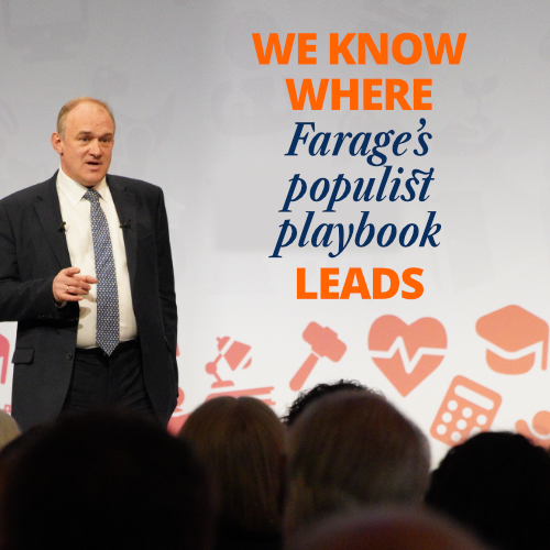 As we've seen across history, the populist playbook used by Farage is ugly, powerful and incredibly destructive. We know where it will lead if we don't stop it.