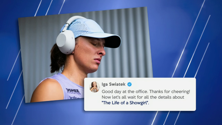 World-class athlete 🤝 world-class Swiftie Iga Swiatek will be locked in on October 3rd 🎶