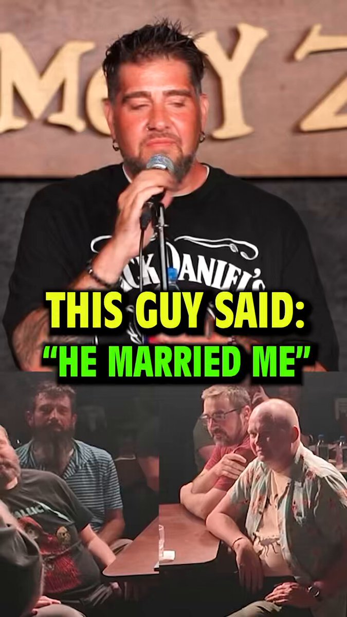 Two dudes in the crowd told me they married each other… and I couldn’t just let that go 😂🔥