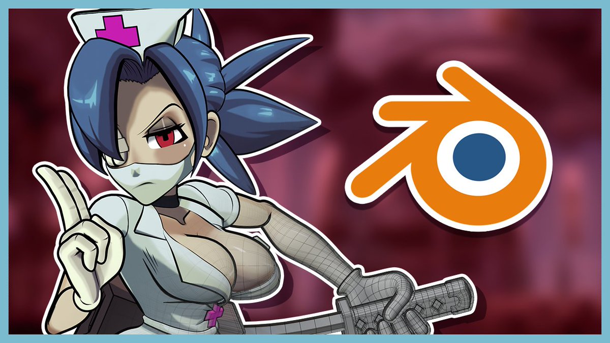 🔶Valentine – Full 3D Model Showcase🔶 #Skullgirls #b3d