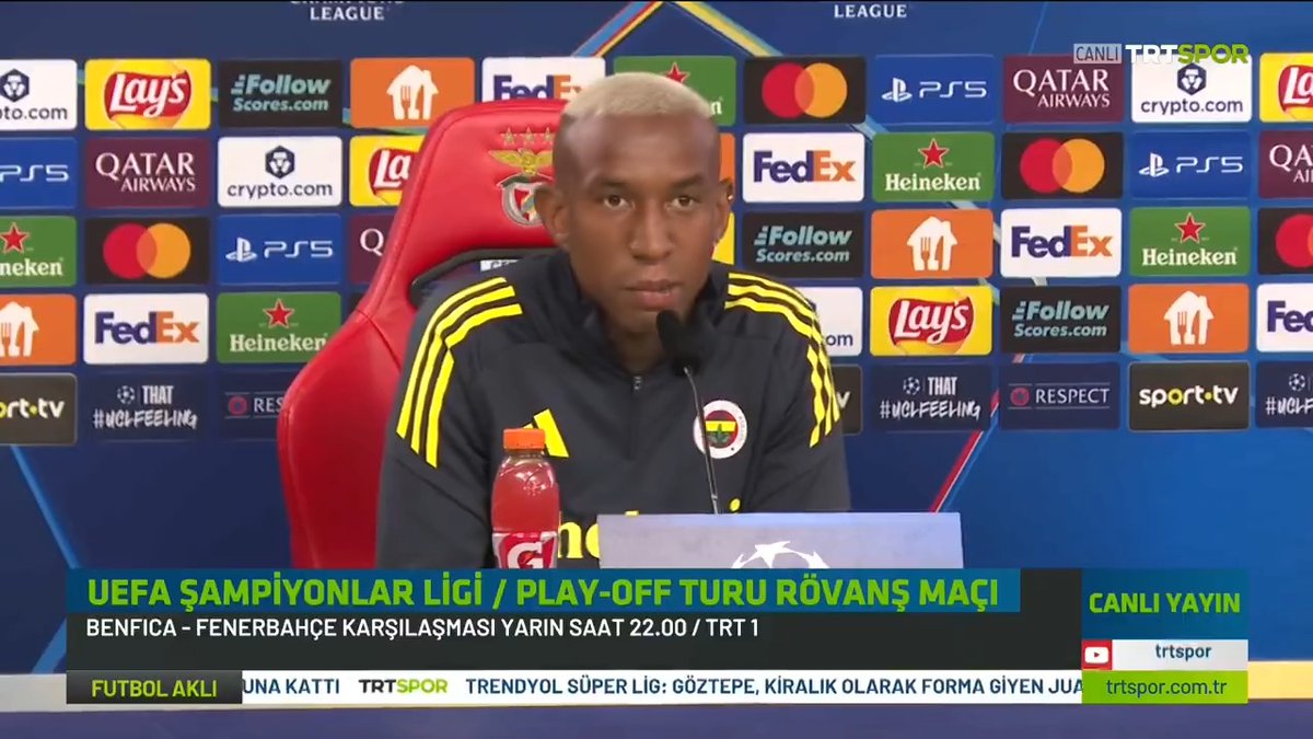 💬 "Yarın rekabetçi bir oyun olacak." 🗣️🎙️ Anderson Talisca: Takım olarak bütün oyun kabiliyetimizi sahaya koyabilmek üzere hazırlıklarımızı tamamladık.