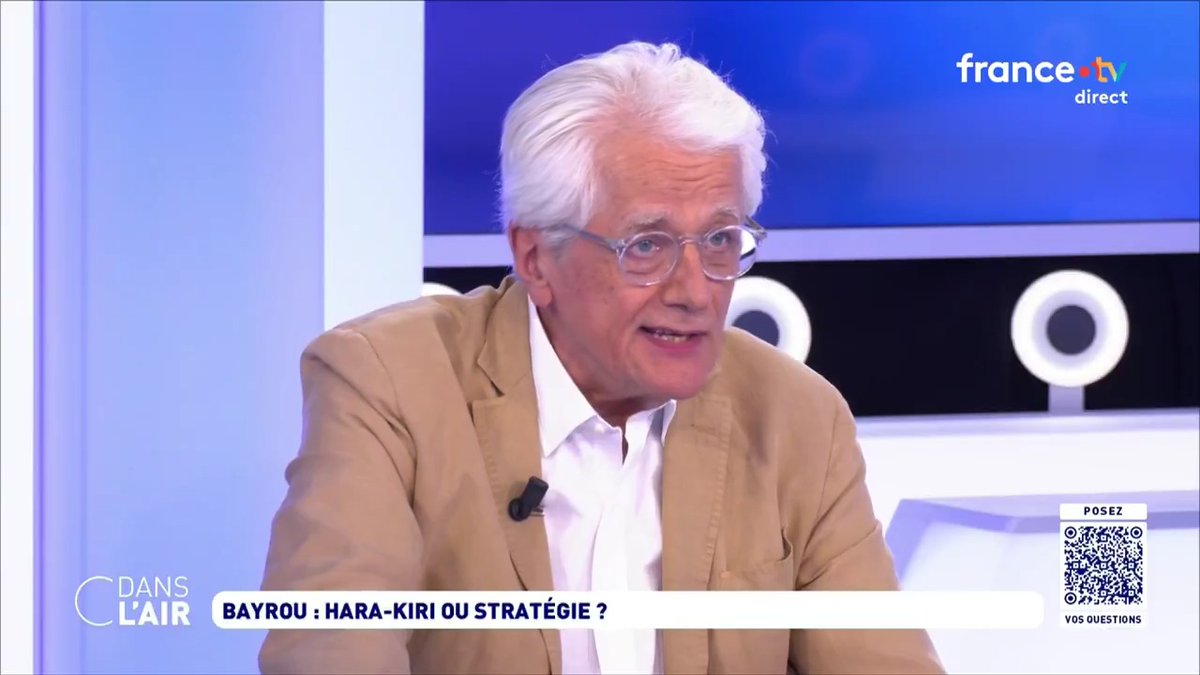 "C'est le #RassemblementNational qui donne le la! Si le #RN n'était pas embarqué avec la #gauche, nous en serions pas à ce scénario. Cette alliance négative fait une majorité pour renverser les gouvernements, et il y aura encore la difficulté à trouver une issue!"Pascal PERRINEAU