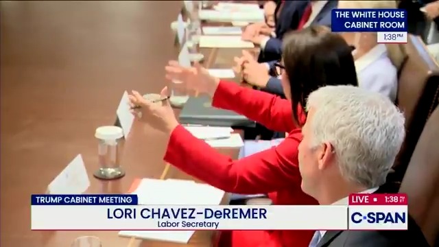 .Secretary Lori Chavez-DeRemer: "The One Big Beautiful Bill equals One Big Beautiful Workforce... It is protecting our American workforce by expanding Pell Grants and childcare and a reduction in taxes."