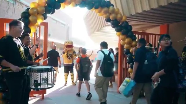 We love supporting teachers and students this time of year in Las Vegas 😃 #VegasBorn | Vegas Golden Knights Foundation