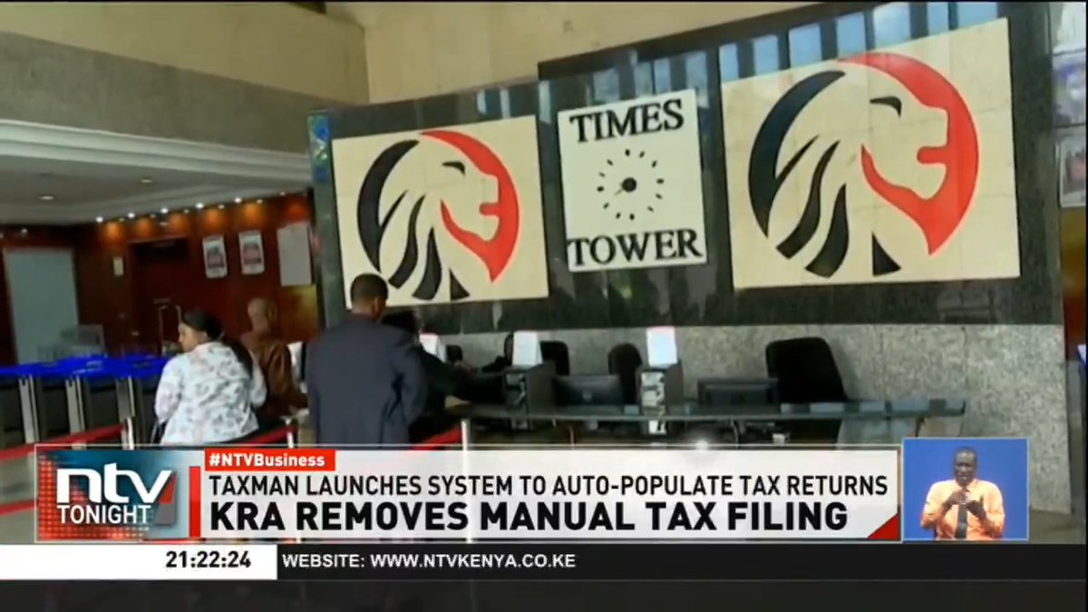 KRA Removes Manual Tax Filing: KRA has spared salaried workers from manual filing of annual tax returns following integration of its internal systems, the agency has announced. #NTVTonight Zainab Ismail Branji